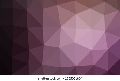 Dark Pink vector abstract polygonal layout. Glitter abstract illustration with an elegant design. New texture for your design.