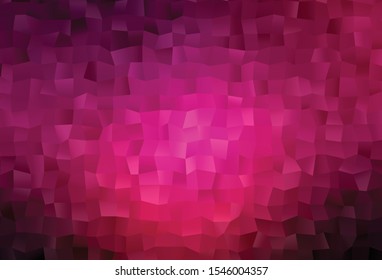 Dark Pink vector abstract polygonal texture. A vague abstract illustration with gradient. Polygonal design for your web site.