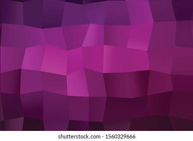 Dark Pink vector abstract polygonal cover. A sample with polygonal shapes. Template for a cell phone background.