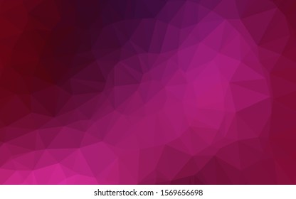 Dark Pink vector abstract polygonal cover. Geometric illustration in Origami style with gradient. New texture for your design.