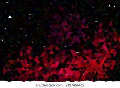 Tapa poligonal abstracta de vector rosa oscuro. Ilustración abstracta vaga con gradiente. Nuevo diseño para su negocio.