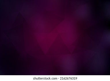 Dark Pink vector abstract polygonal pattern. Elegant bright polygonal illustration with gradient. Textured pattern for your backgrounds.
