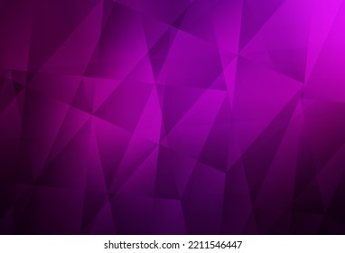 Dark Pink vector abstract polygonal pattern. Geometric illustration in Origami style with gradient.  Brand new style for your business design.