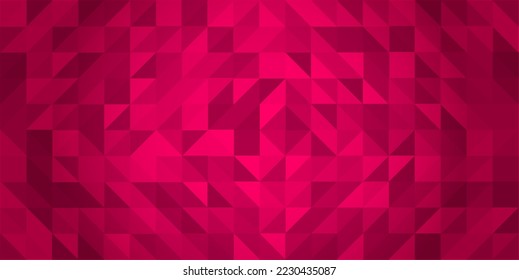 Fondo polígono abstracto del vector rosa oscuro. Muestra con formas poligonales. Diseño poligonal para su sitio web