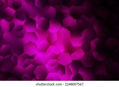 Dunkelrosa Vektorgrafik abstrakte polygonale Vorlage. Dreieckige geometrische Probe mit Farbverlauf.  Texturierte Muster für Ihre Hintergründe.