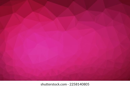 Dark Pink vector abstract polygonal layout. Shining colored illustration in a Brand new style. New texture for your design.