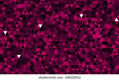 Dark Pink vector abstract polygonal background. Shining illustration, which consist of triangles. A completely new design for your business.
