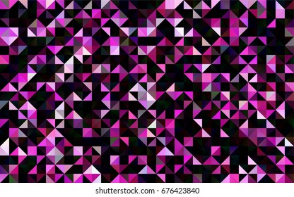 Dark Pink vector abstract polygonal pattern. Colorful illustration in abstract style with gradient. The best triangular design for your business.