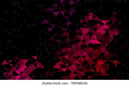 Dark Pink vector abstract polygonal background. Colorful illustration in abstract style with gradient. Brand-new design for your business.