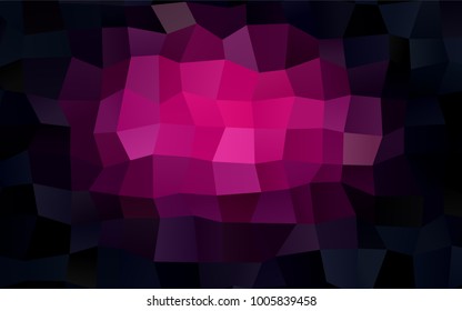 Dark Pink vector abstract textured polygonal background. Blurry rectangular design. The pattern with repeating rectangles can be used for background.