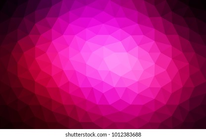 Dark Pink vector abstract textured polygonal background. Blurry triangle design. Pattern can be used for background.