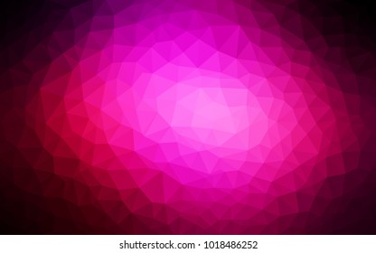 Dark Pink vector abstract textured polygonal background. Blurry triangle design. Pattern can be used for background.