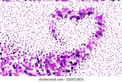 Dark Pink vector abstract textured polygonal background. Blurry rectangular design. The pattern with repeating rectangles can be used for background.