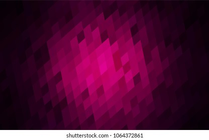 Dark Pink vector abstract textured polygonal background. Blurry rectangular design. The pattern with repeating rectangles can be used for background.