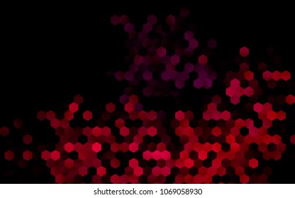 Dark Pink vector abstract textured polygonal background. Brand-new blurry hexagonal design. Pattern can be used for background.
