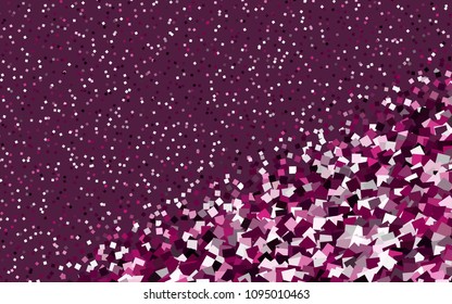 Dark Pink vector abstract textured polygonal background. Blurry rectangular design. The pattern with repeating rectangles can be used for background.