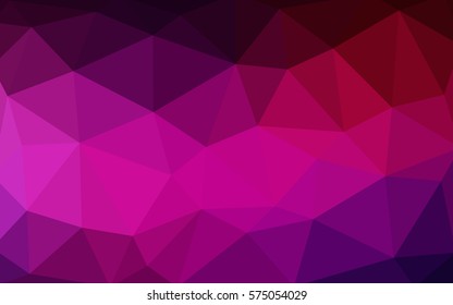 Dark Pink vector abstract textured polygonal background. Blurry triangle design. Pattern can be used for background.