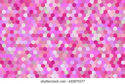 Dark Pink vector abstract textured polygonal background. Brand-new blurry hexagonal design. Pattern can be used for background.