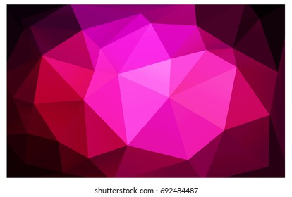 Dark Pink vector abstract textured polygonal background. Blurry triangle design. Pattern can be used for background.