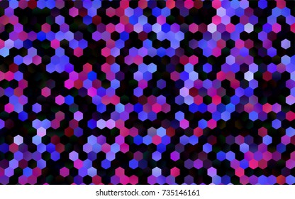 Dark Pink vector abstract textured polygonal background. Brand-new blurry hexagonal design. Pattern can be used for background.