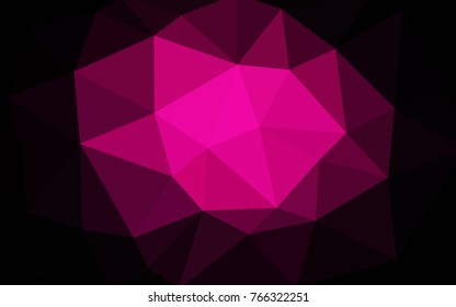Dark Pink vector abstract textured polygonal background. Blurry triangle design. Pattern can be used for background.