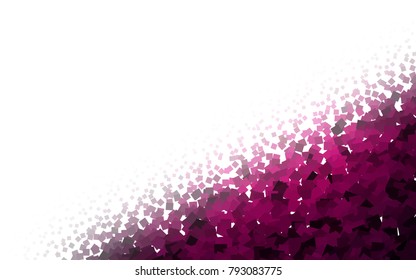 Dark Pink vector abstract textured polygonal background. Blurry rectangular design. The pattern with repeating rectangles can be used for background.