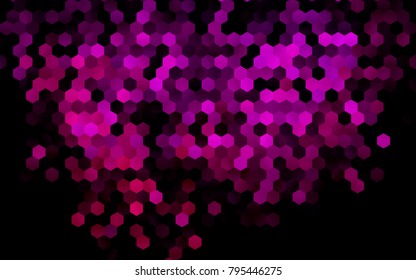 Dark Pink vector abstract textured polygonal background. Brand-new blurry hexagonal design. Pattern can be used for background.