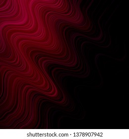 Dark Pink vector backdrop with bent lines. Bright sample with colorful bent lines, shapes. Design for your business promotion.