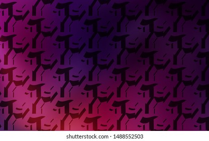 Dark Pink vector backdrop with bent lines. Colorful illustration in simple style with gradient. A new texture for your  ad, booklets, leaflets.