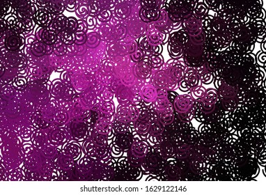 Dark Pink vector backdrop with bent lines. Colorful illustration in simple style with gradient. The best colorful design for your business.