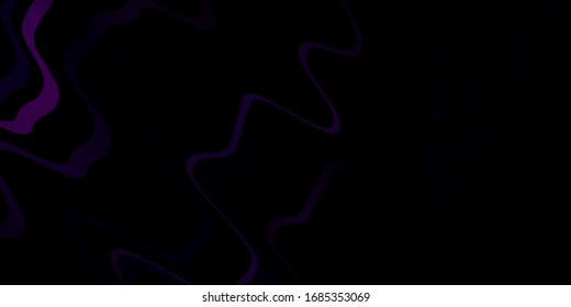 Dark Pink vector backdrop with bent lines. Colorful illustration, which consists of curves. Template for cellphones.