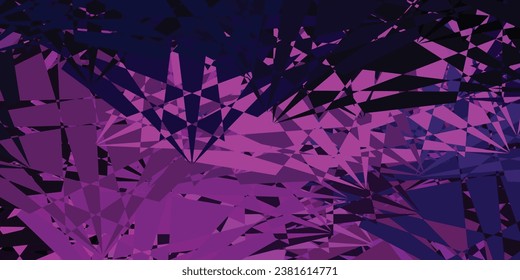 Dark Pink vector backdrop with chaotic shapes. Modern abstract illustration with gradient random forms. Modern design for your ads.