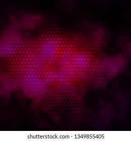 Dark Pink vector backdrop with circles. Modern abstract illustration with colorful circle shapes. Pattern for wallpapers, curtains.