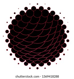 Dark Pink vector backdrop with circles. Illustration with set of shining colorful abstract spheres. Pattern for booklets, leaflets.
