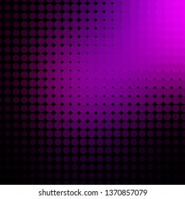 Dark Pink vector backdrop with circles. Glitter abstract illustration with colorful drops. Design for your commercials.