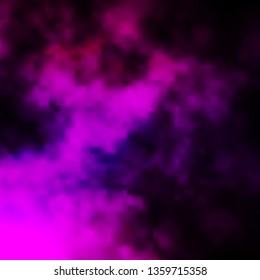 Dark Pink vector backdrop with cumulus. Abstract illustration with colorful gradient clouds. Pattern for your commercials.