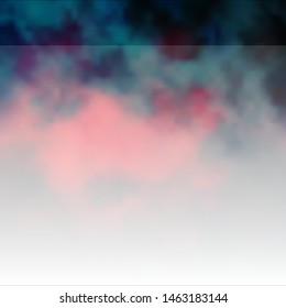 Dark Pink vector backdrop with cumulus. Abstract illustration with colorful gradient clouds. Pattern for your booklets, leaflets.