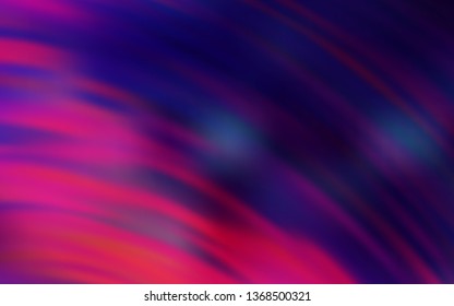 Dark Pink vector backdrop with curved lines. Geometric illustration in abstract style with gradient.  Brand new design for your ads, poster, banner.
