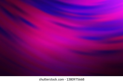 Dark Pink vector backdrop with curved lines. Geometric illustration in abstract style with gradient.  A completely new template for your design.