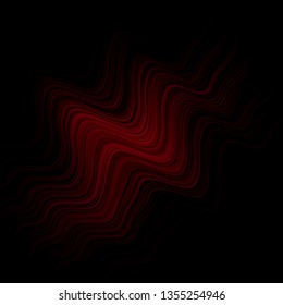 Dark Pink vector backdrop with curves. Illustration in abstract style with gradient curved.  Pattern for websites, landing pages.