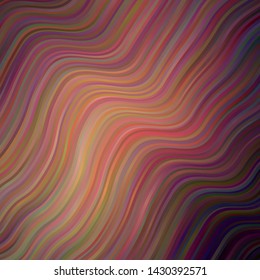 Dark Pink vector backdrop with curves. Colorful illustration with curved lines. Pattern for websites, landing pages.