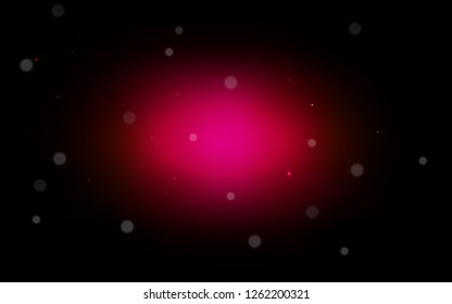 Dark Pink vector backdrop with dots. Beautiful colored illustration with blurred circles in nature style. New design for ad, poster, banner of your website.