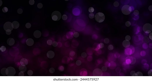 Dark Pink vector backdrop with dots. Colorful illustration with gradient dots in nature style. Pattern for booklets, leaflets.