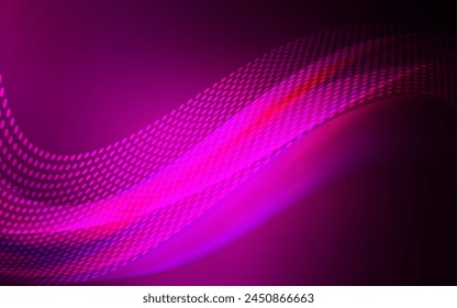 Dark Pink vector backdrop with dots and lines. Design with connection of dots and lines on colorful background. Pattern for textures of wallpapers.