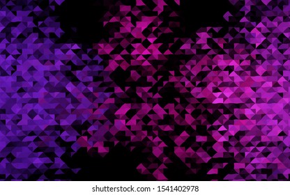 Dark Pink vector backdrop with lines, triangles. Abstract gradient illustration with triangles. Modern template for your landing page.