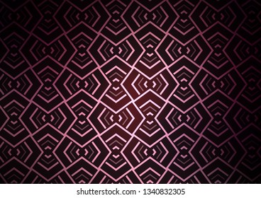 Dark Pink vector backdrop with long lines. Glitter abstract illustration with colored sticks. Pattern for ads, posters, banners.
