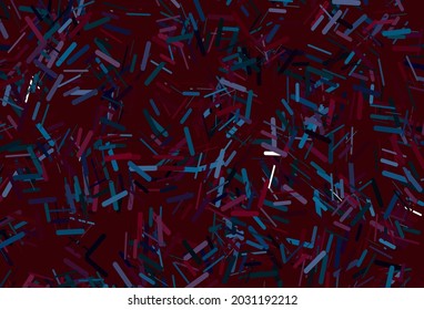 Dark pink vector backdrop with long lines. Lines on blurred abstract background with gradient. Pattern for websites, landing pages.