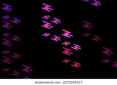 Dark Pink vector backdrop with long lines. Blurred decorative design in simple style with lines. Backdrop for TV commercials.