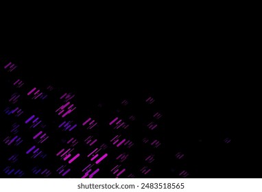 Dark Pink vector backdrop with long lines. Blurred decorative design in simple style with lines. Pattern for ads, posters, banners.