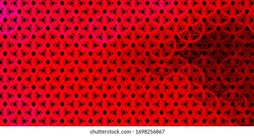 Fondo vector oscuro con símbolos misteriosos. Diseño retro en estilo abstracto con formas de brujería. Antecedentes para diseños esotéricos y místicos.